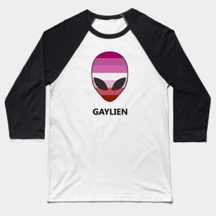 Lesbian Pride Flag Gaylien Baseball T-Shirt